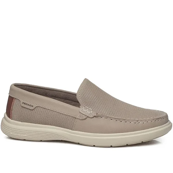 Pegada Sapato Masc 142202 Jeans Areia