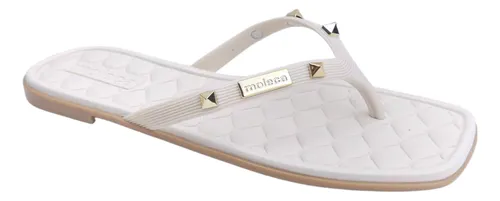 Moleca Rasteira Fem 5535202 Branco Off