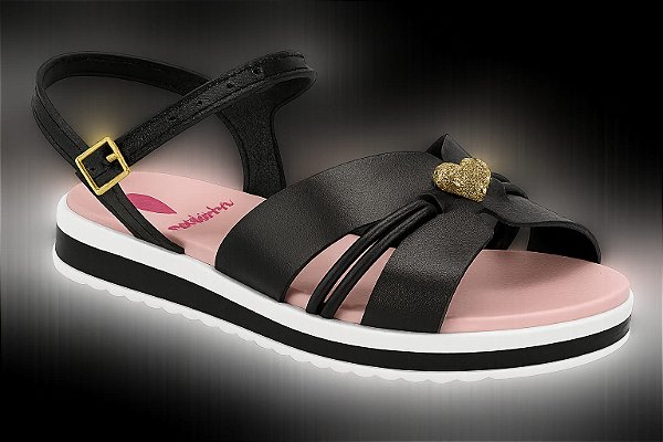 Molekinha Sandalia Fem 23051574 Preto