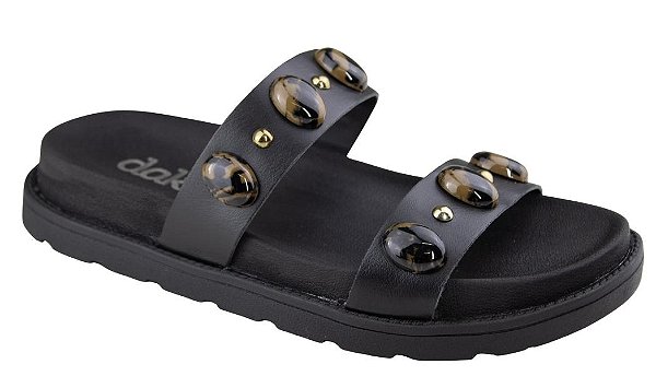 Dakota Rasteira Fem Y9161 Vertuo Preto
