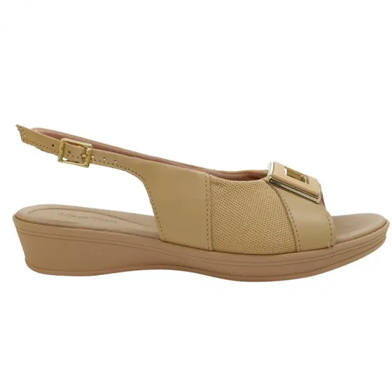 Usaflex Sandalia Fem Ud0400 Creme