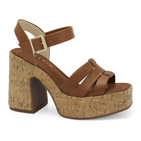 Ramarim Sandalia Fem Salto Alto  2535204 Marrom