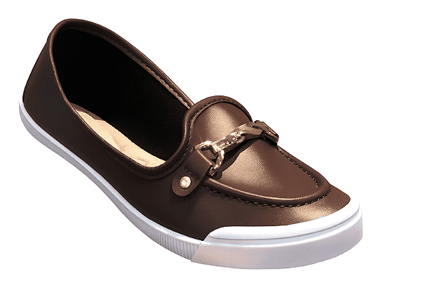 Moleca Sapato Fem 5109797 Chocolate