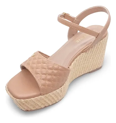 Via Marte Sandalia Anabela Fem 188015 Machiato