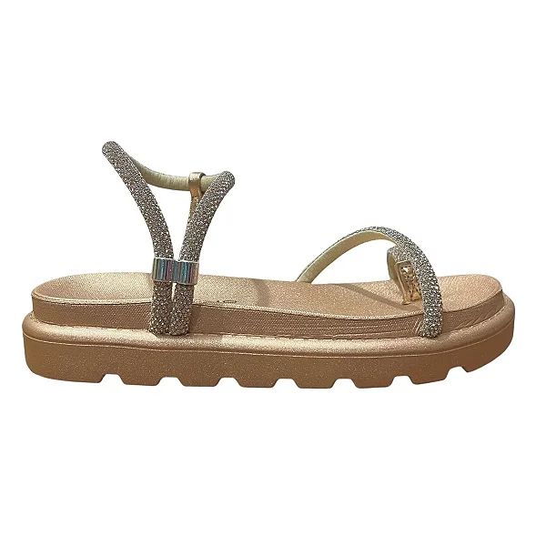 Vizzano Sandalia Fem 6459337 Ouro Rosado