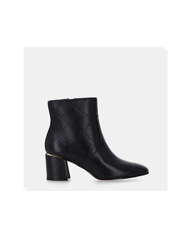 Luz Da Lua Bota Fem Cano Curto Salto Medio 80740009 Preto