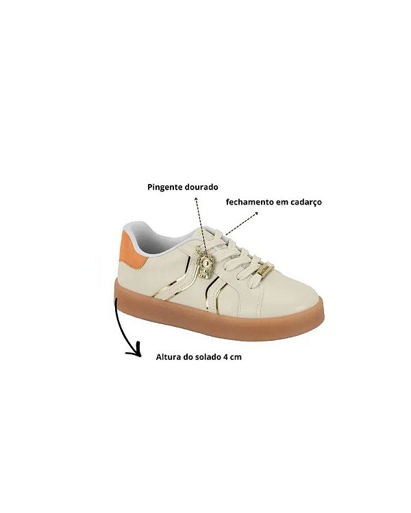 Molekinha Tenis Inf Fem 2582111 Branco Off