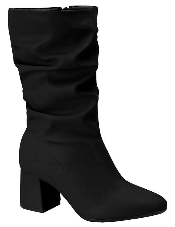 Beira Rio Bota Fem Cano Longo Salto Alto 9076112 Preto