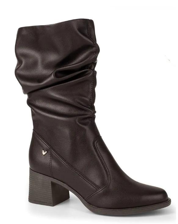 Mississipi Bota Fem Cano Longo Salto Medio J0831 Preto