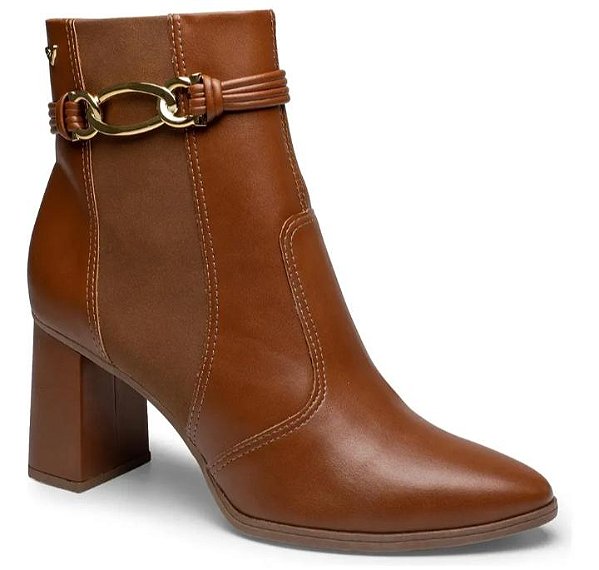 Mississipi Bota Fem Cano Curto Salto Medio J0351 Tabaco
