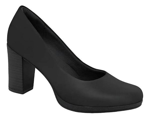 Sapato Fem Piccadilly  Salto Medio 130185 Preto