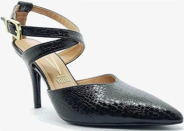 Sapato Fem Vizzano  Salto Medio 11841716 Preto