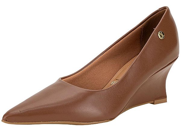 Sapato Fem Vizzano Salto Baixo 1483100 Cacau