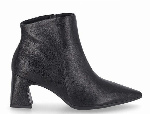 Piccadilly Bota Fem Cano Curto Salto Medio 764029 Preto
