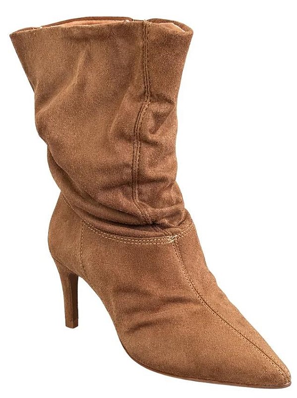 Vizzano Bota Fem Cano Longo Salto Medio 3112101 Camel