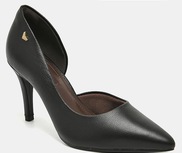 Via Marte Sapato Fem Salto Alto 348001 Preto