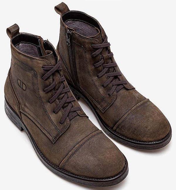 Democrata Coturno Masc 626102 Tabaco