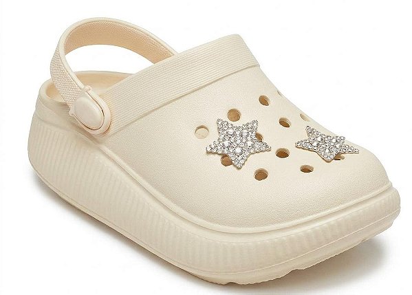 Molekinha Crocs Inf Fem 2749101 Creme