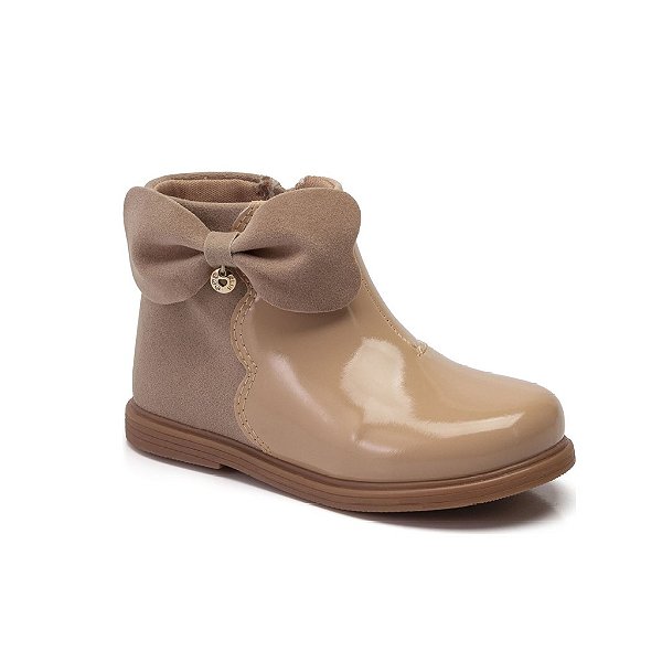 Bota Infantil Menina Klin Miss Bege