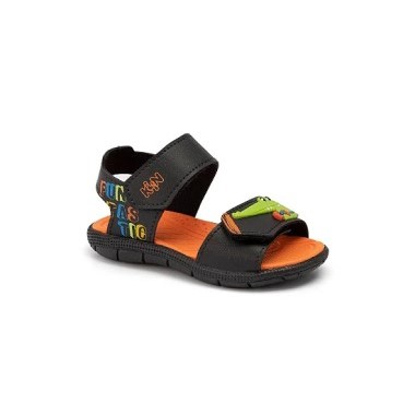 Papete Infantil Klin Tic Tac Menino Preto/Laranja