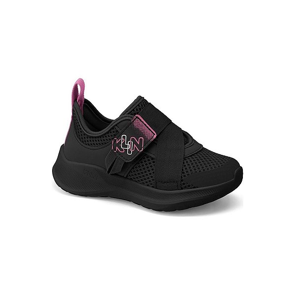 Tenis Infantil Menina  Klin Freedom MIni  Preto/Rosa