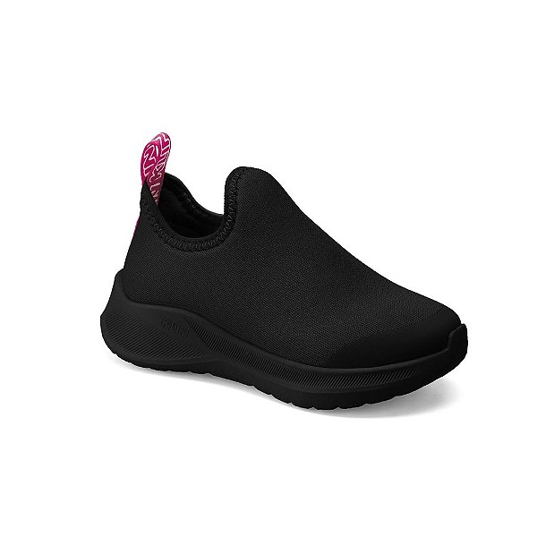 Tenis Infantil Menina Klin Mini Freedom  Preto/Pink