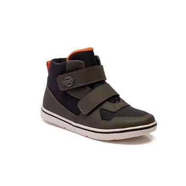 Bota Infantil Menino Klin Mini Flyer Preto/Verde Militar