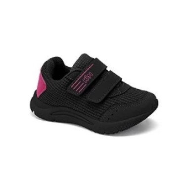 Tênis Infantil Menina Klin Sport Preto/Pink