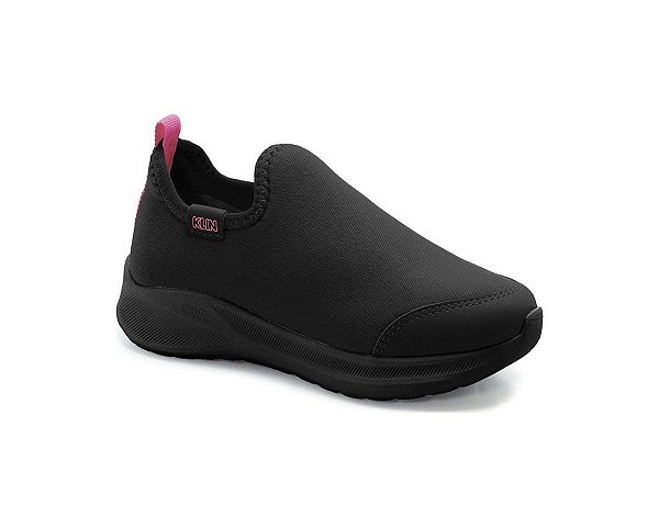 Tenis Infantil Menina Klin Kids Freedom Preto/Pink
