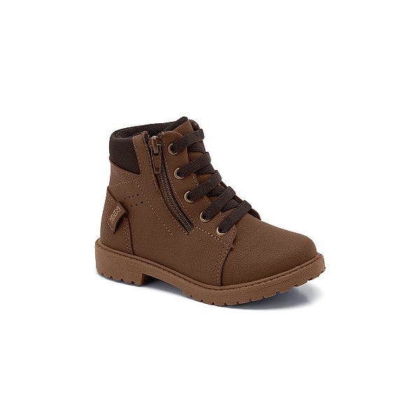 Bota Infantil Menino Klin Mini Rock Marrom/Cafe