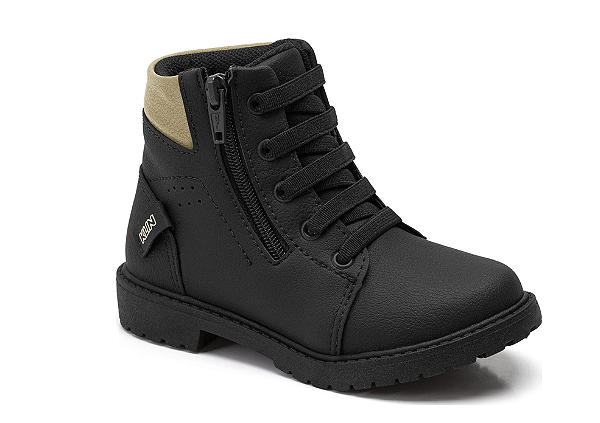 Bota Infantil Menino Klin Mini Rock Preto