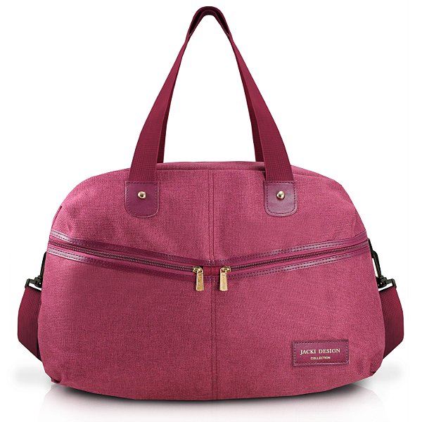 BOLSA JOY PASSEIO VIAGEM VERMELHA
