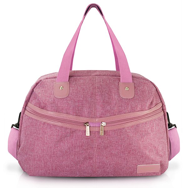 BOLSA JOY PASSEIO VIAGEM ROSA