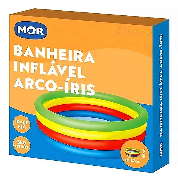 PISCINA INFLÁVEL 550L ARCO IRIS