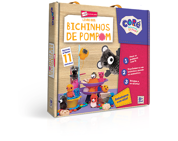 FAZENDO ARTE - LIVRO DOS BICHINHOS DE POMPOM