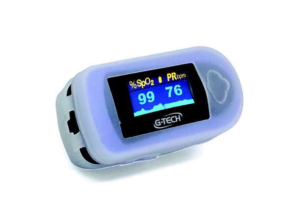Oxímetro G-Tech Oled Graph Com Capa De Proteção E Estojo