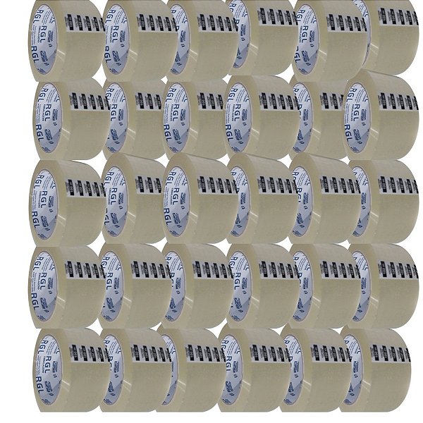 Kit 30 Fitas Adesivas Transparentes RGL 45mmx100m - 45 Micras