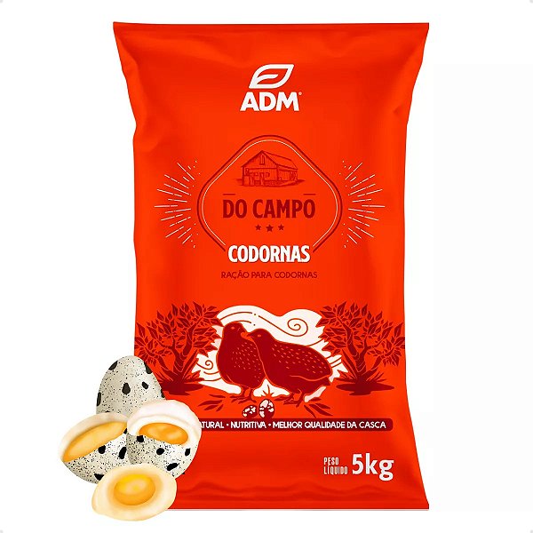 DO CAMPO Codornas Ração Para Aves Em Fase De Produção 5kg