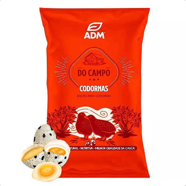 DO CAMPO CODORNAS Ração para Codornas 20kg