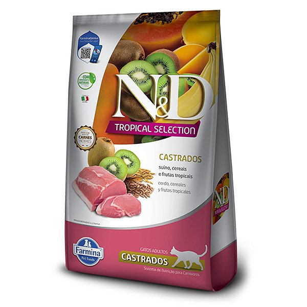 ND Tropical Selection Gatos Castrados Suíno 7KG