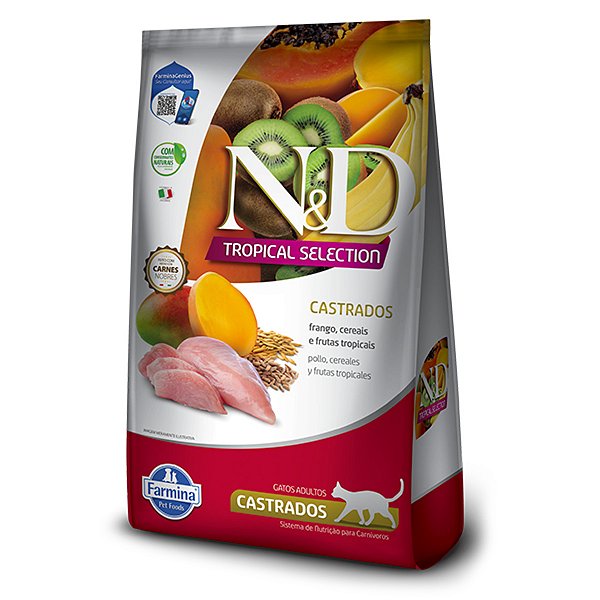 ND Tropical Selection Gatos Castrados Frango 7kg