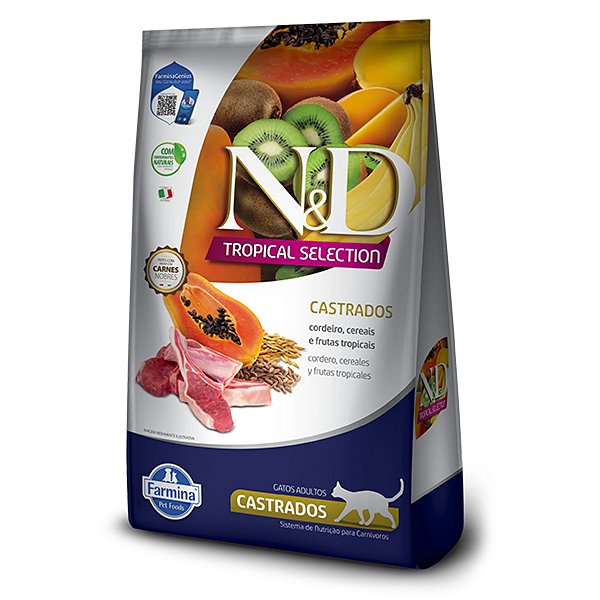 ND Tropical Selection Gatos Castrados Cordeiro 7kg