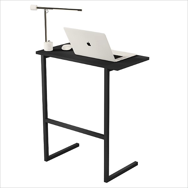 Mesa P/Notebook Thor MDP Pés Ferro Preto / Preto