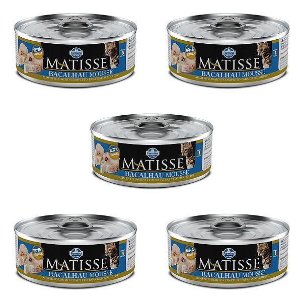 Matisse Cat Wet Mousse - Bacalhau - 5 un