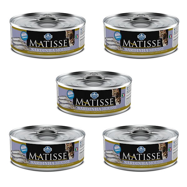 Matisse Cat Wet Mousse - Sardinha - 5 un