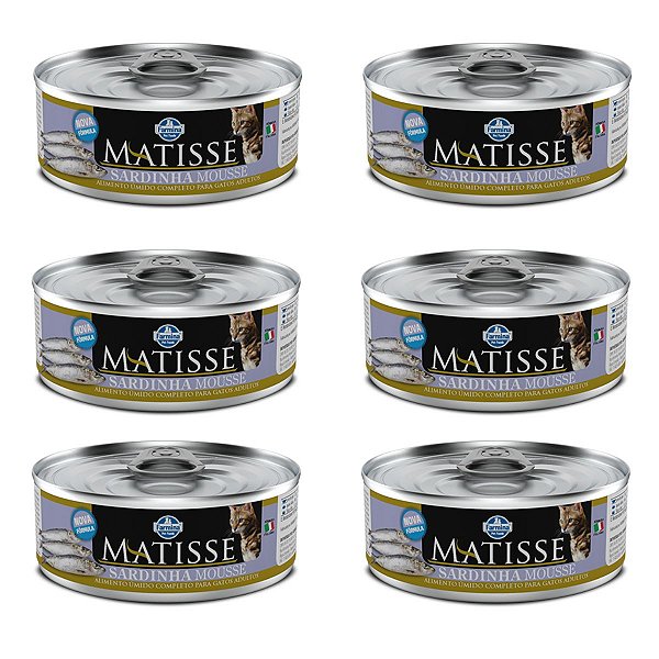 Matisse Cat Wet Mousse - Sardinha - 6 un