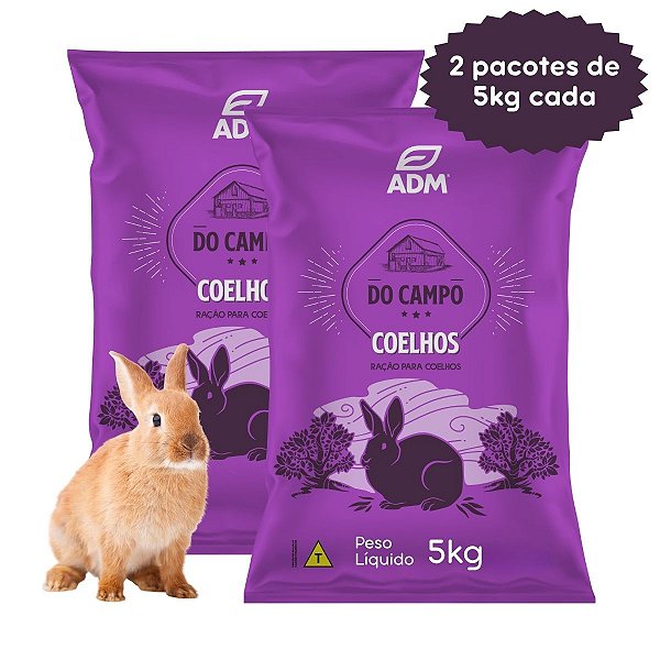 DO CAMPO Coelhos - Ração para Coelhos e Roedores - 10kg