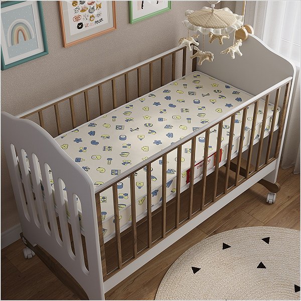 Colchão Baby Berço D18 130x60x7 One Face Impermeável 180147/1