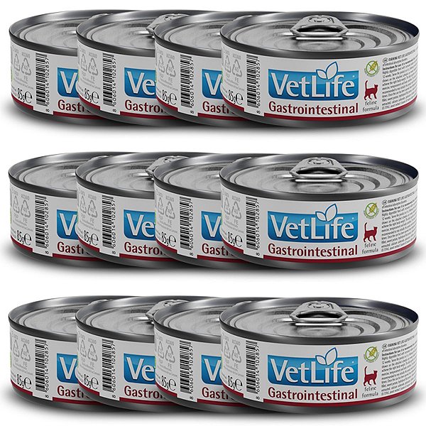 Vet Life Gastrointestinal Ração Úmida p/ Gatos 85g - 1 un