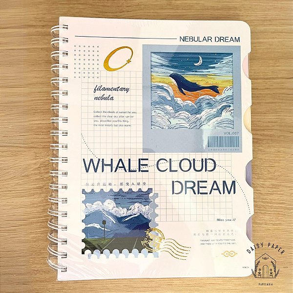 Caderno Sonhador com divisória Modelo 3